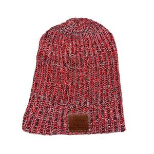 Love Your Melon Red Speckled Knit Beanie OS